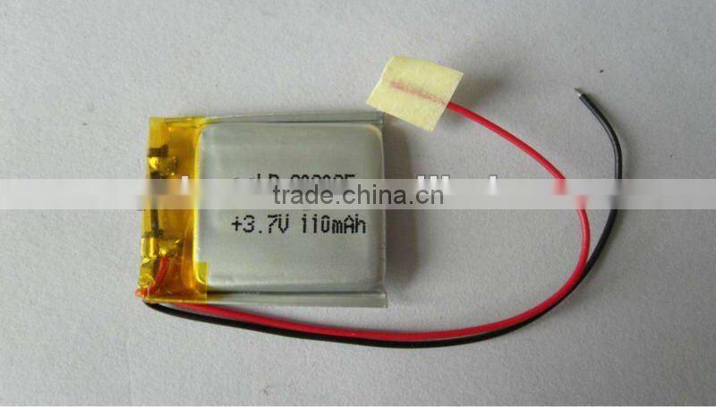 li-polymer battery 3.7v with 230mah Use for GPS, Portable DVD, PDA