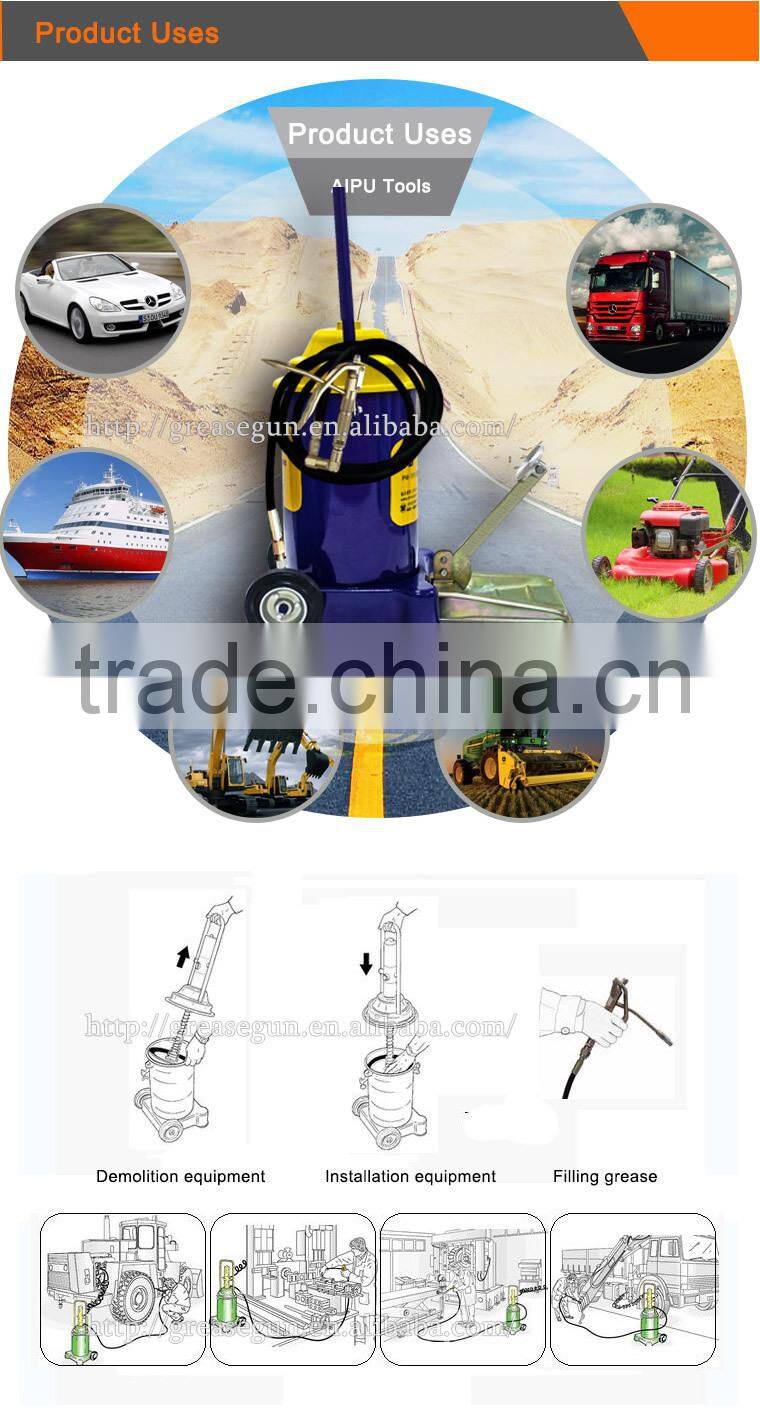 12L AAP foot operated grease pump With Wheels, Hardware Tools For Vehicle Maintaiance