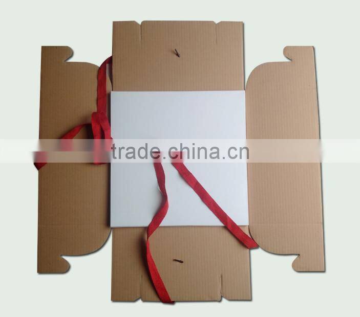 6/8/10 inch kraft paper packaging cake box,paper cake box with handle