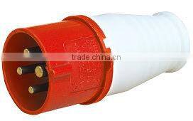 Industrial connector coupler 3P+E 380-415V~ 16A 4pin single phase IP44 214/224