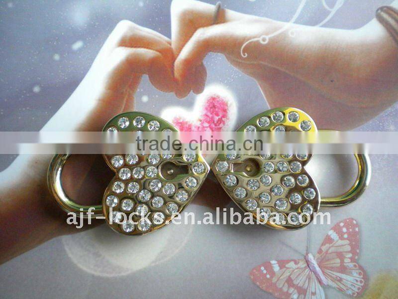 AJF 2015 cheap silver 2 keys Diary Locks for notebooks