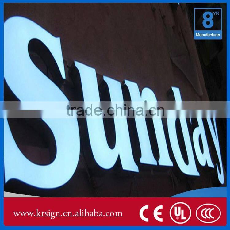 custom colorful 3D illuminated logo Led channel letter sign on sale