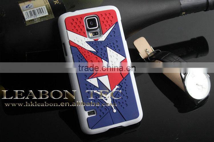 2014 new arrival case for samsung galaxy s5 cover, pc+silicone material mobile phone case