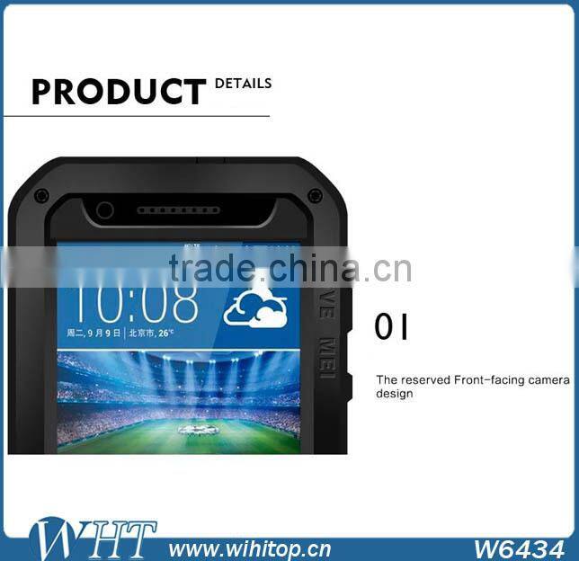 Love Mei Waterproof Case for HTC Desire 820 with Tempered Glass Screen Protector