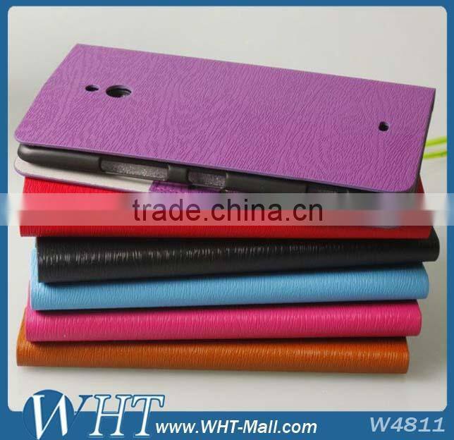 Best Quality For Nokia Lumia 1320 Wood Design Credit Card Slots Leather Case Manufacturer