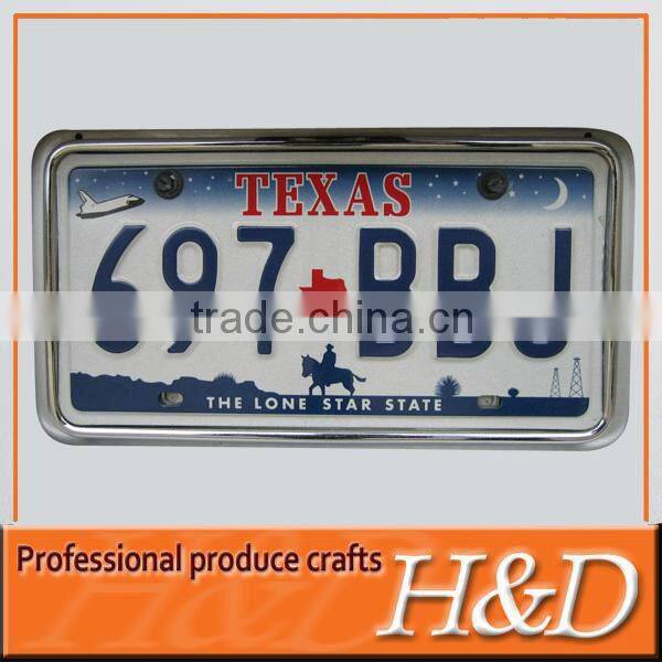 USA Customizable rectangular aluminum number plate
