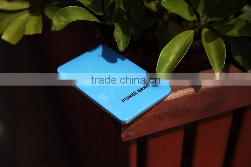 New products 2016 colorful super slim power bank usb charger with touch switch and custom logo printing