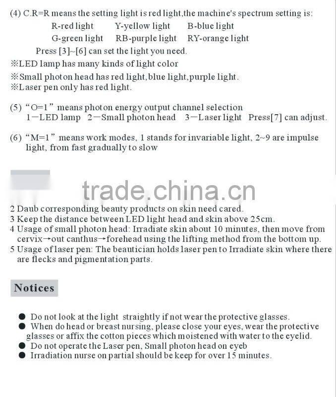 LED Photon Instrument AYJ-M13A (CE) Hottest Sell