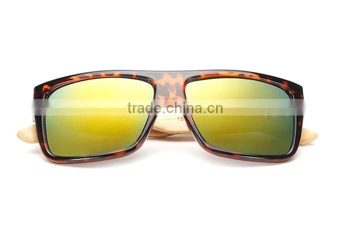 Wooden temple sunglasses cheap plastic frame Wooden glasses dark lens sunglasses