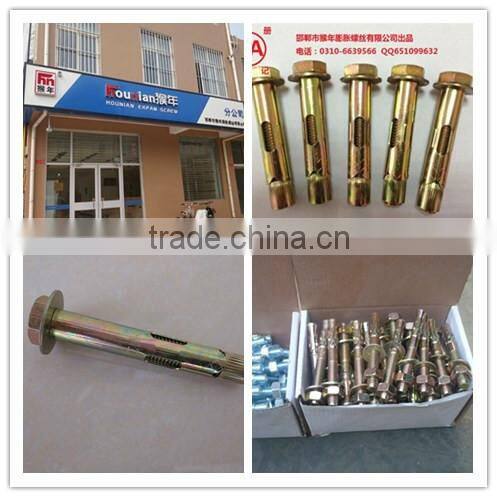good quality sleeve anchor with hex bolt made in handan hebei