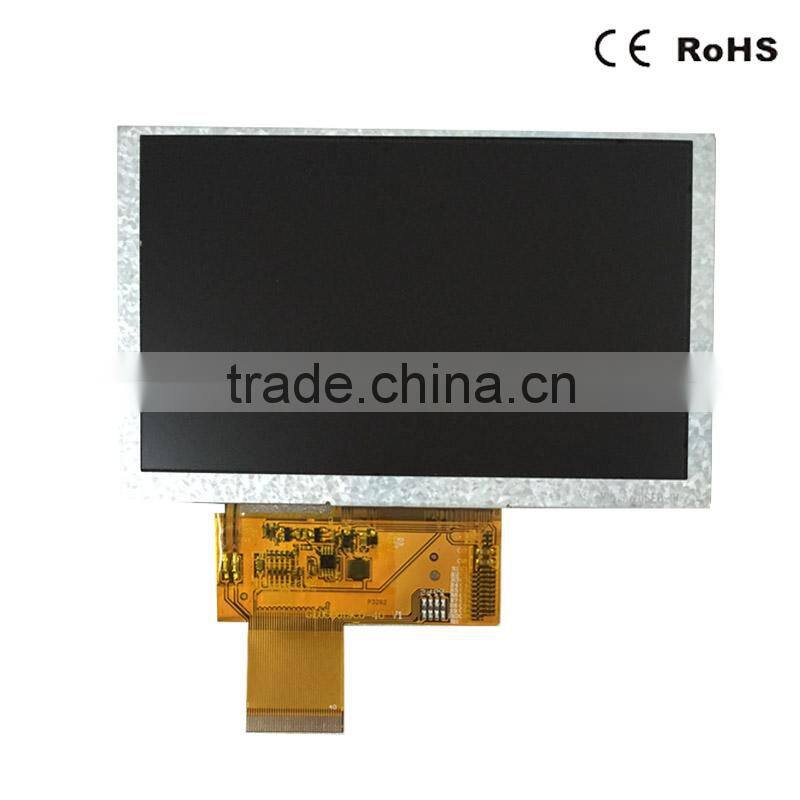 SAEF lcd panel 800x480 dots TFT display high brightness 5.0 inch screen with RGB interface 40 pins