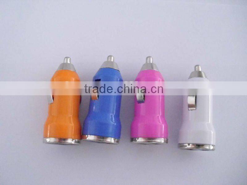 5V 2.1A+1A Mini Dual USB In Car Charger For Iphone3G 3GS 4 4S 5 Ipad Ipod