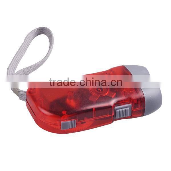 ABS Plastic LED Bulb Hand Charge Torch Light