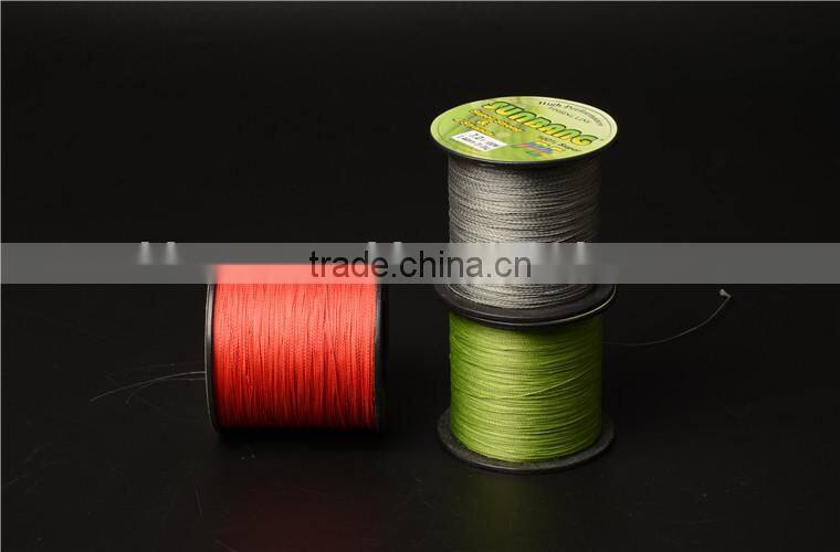 Green and red color fishing line resistance multifilament 150lb 200lb 300lb
