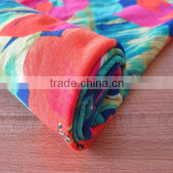 2014 new poly spun knitted fabric for garment