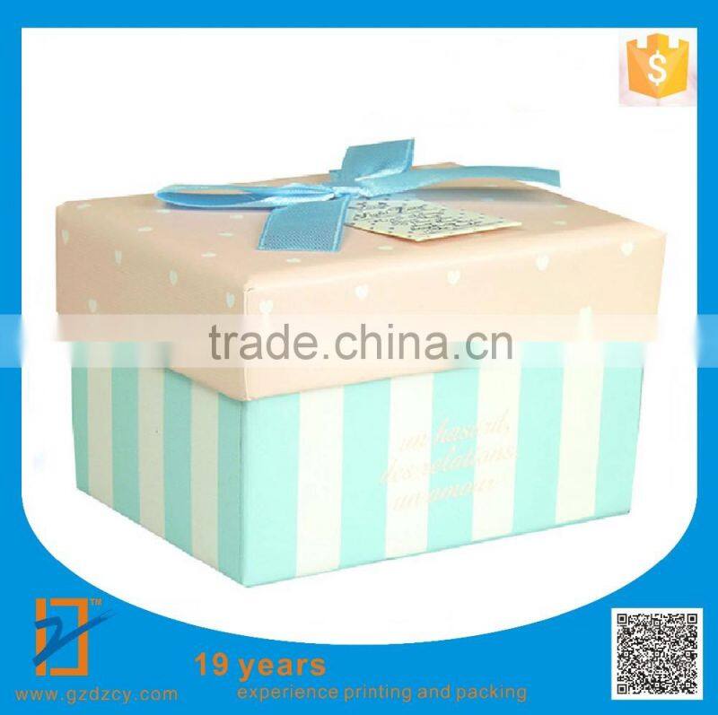 Custom decorative individual wedding cake boxes with handle