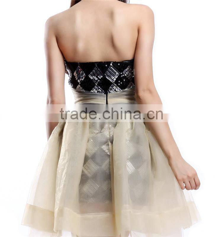 Newest black backless sequins prom dresses Malaysia