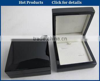 2015 hot fashion luxury wood cufflink box with traditional style