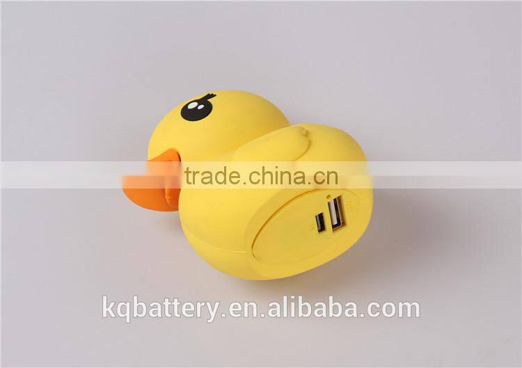 Cute Yellow Duck Design Portable Power Bank Charger