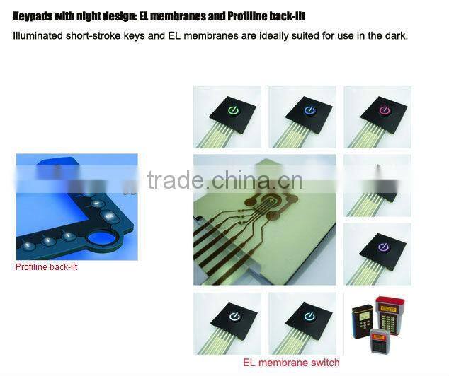 PCBA front panel keypad