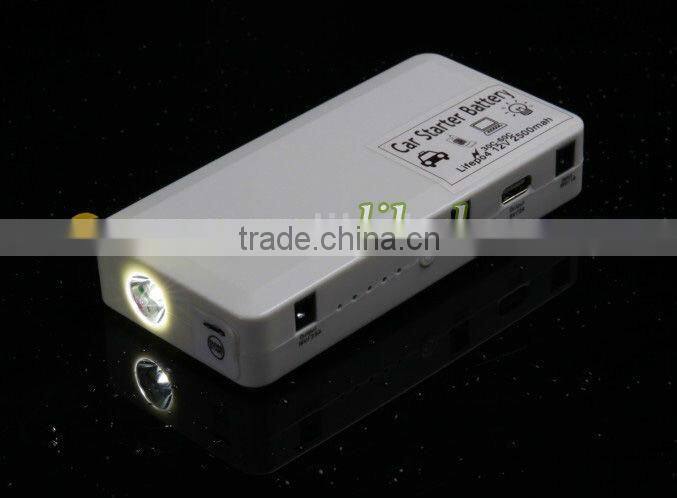 12V 2500mah Portable Car Jump Start Battery/Mobile Phones/Laptops