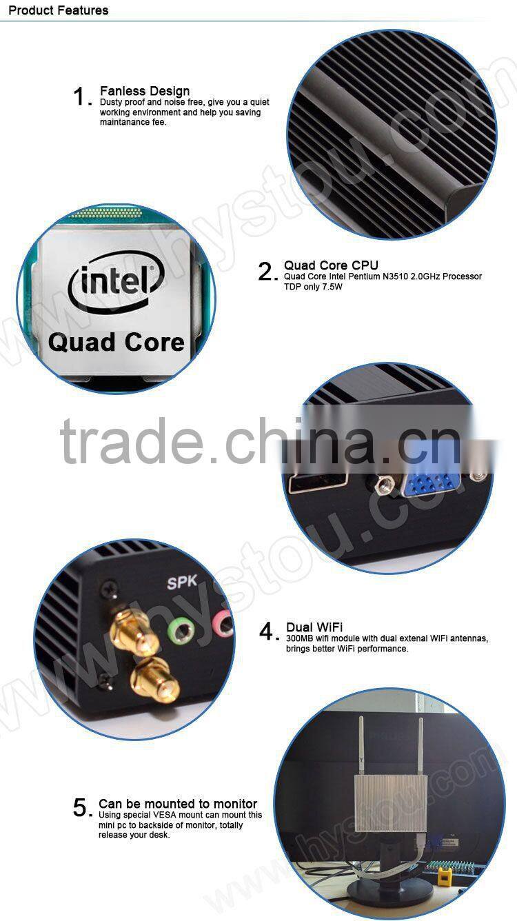 notebook computers mini 1080p htpc with Pentium N2920 processor Quad core pc Dual HD_MI display high definition 300M WIFI