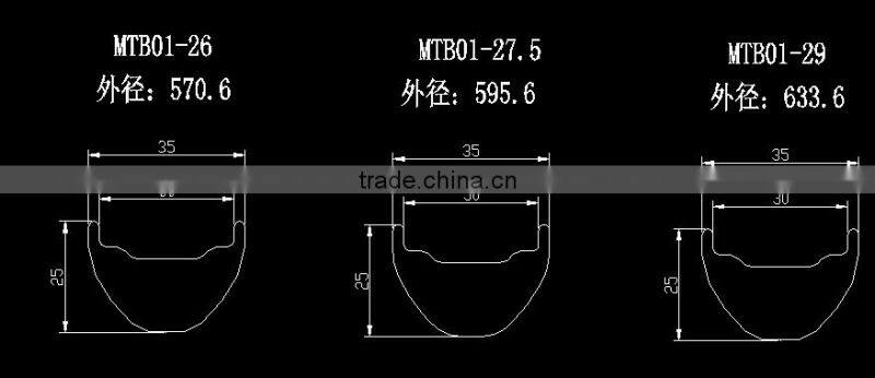 Carbon fiber mountain bike wheels 26ER clincher disc wheels carbon MTB wheelset