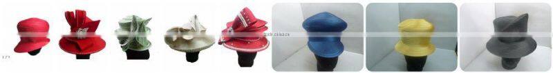 2015 popular and new designed cheap women church hat body/ribbon hat base