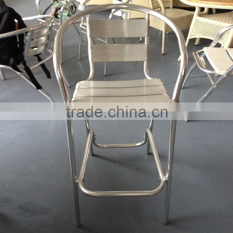 bar furniture good quality commercial use logo high aluminum bar chair YC018