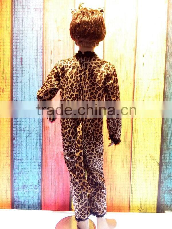 wholesale fashion leopard skirt dress sexy latex catsuit animal costume for girls