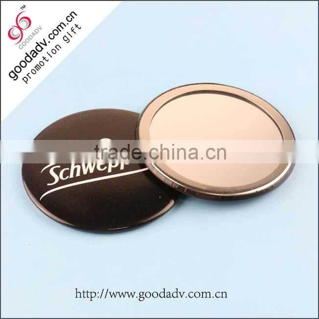 New design round shape flexible thin compact mirror for souvenir