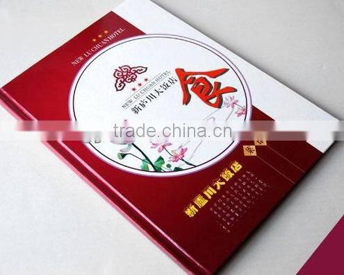 menu book design