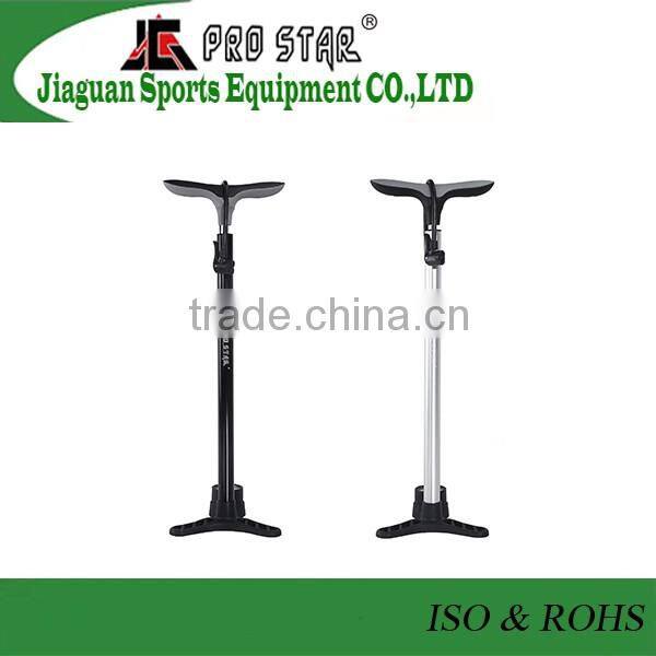 high pressure bicycle floor pump with gauge
