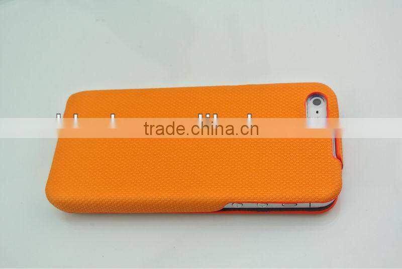 Crocodile corrugated leather case for iphone 4 4s case belt clip