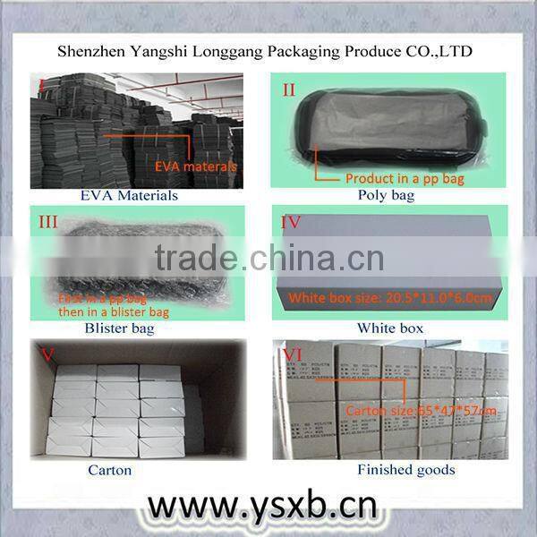 portable eva case for glasses with custom embossed logo