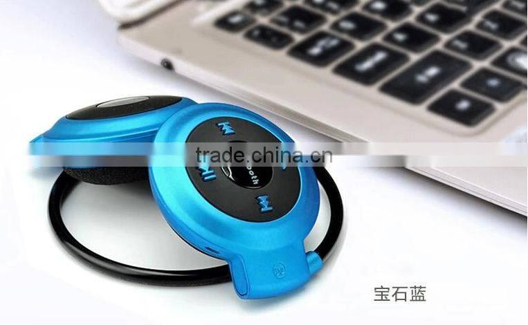 Mini503 20pcs Sport Bluetooth Speaker Headset Wireless Headphones mini-503 Hifi Music Player For iPhone 6