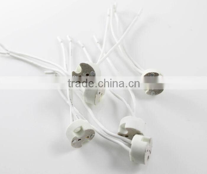 higher ceramic materials gu10 adapter with wire