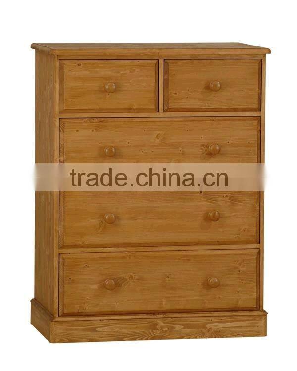 Oak wood drawers of chest