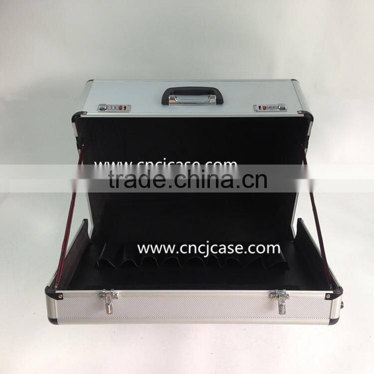 Durable aluminum trolley tool case