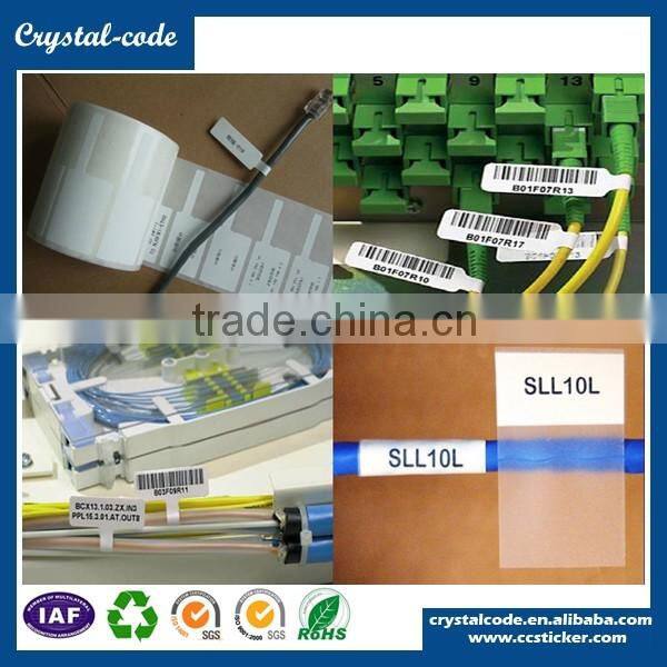 Cheap custom rool adhesive product custom printed wire maker label