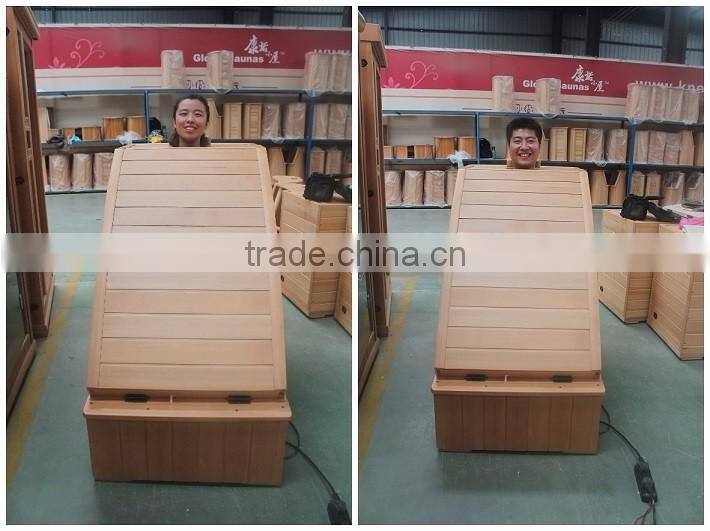 KC approved hemlock health care products infrared half body sauna fitness equipment alibaba china