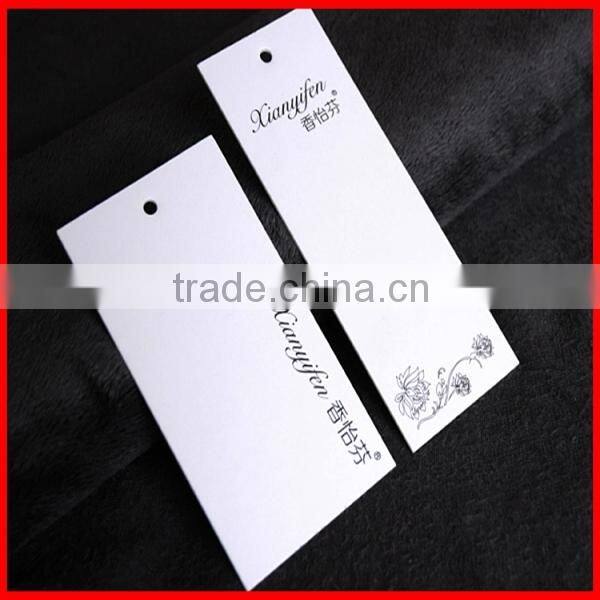 Modern Designed Printed Paper Hangtags On Clothes With Rope For Sale