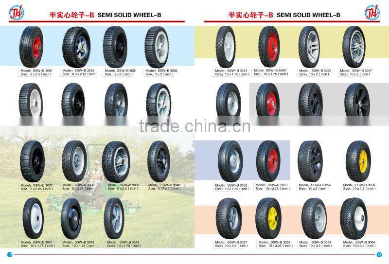 10x1 semi pneumatic rubber tire with V smooth tread for agricultural planter