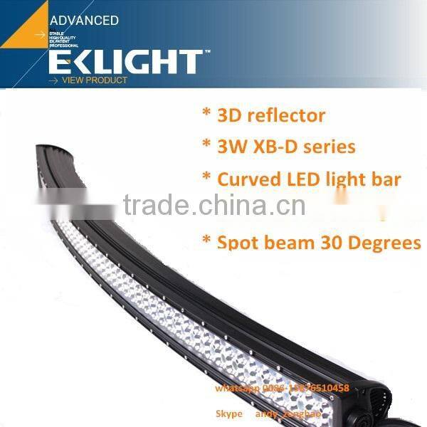 EK LIGHT - 9-60VDC High Brightness 3D reflector LED Light Bar 60W 90W 120W 150W 180W 4d led light bar