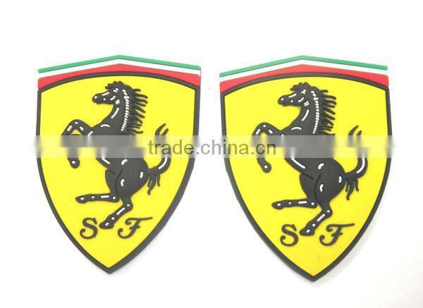 Custom Shaped 3D Embossed Silicone Soft PVC Patch