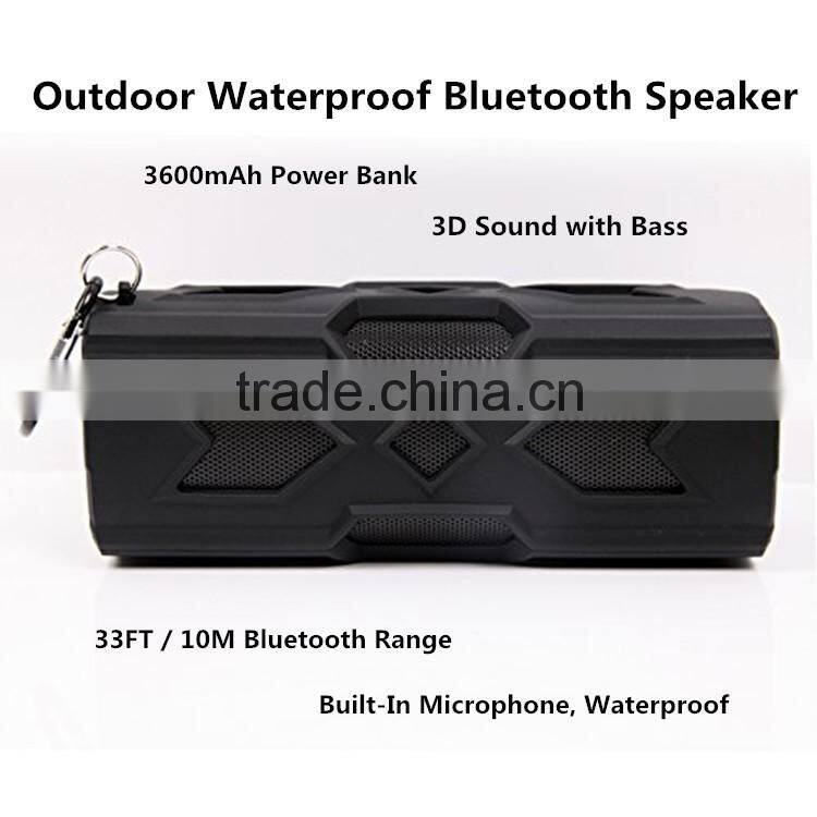 Unique Gift Ideas Rechargeable Battery NFC Waterproof Power Bank Bluetooth Speaker For Cell Phones Smartphones