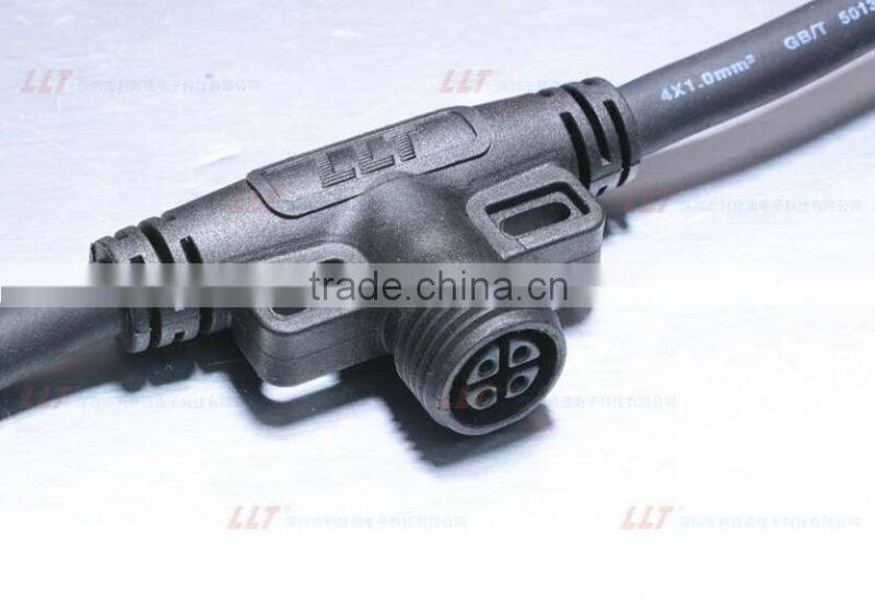 LLT Hot Sales M16 wire distributor led lighting system waterproo T connector