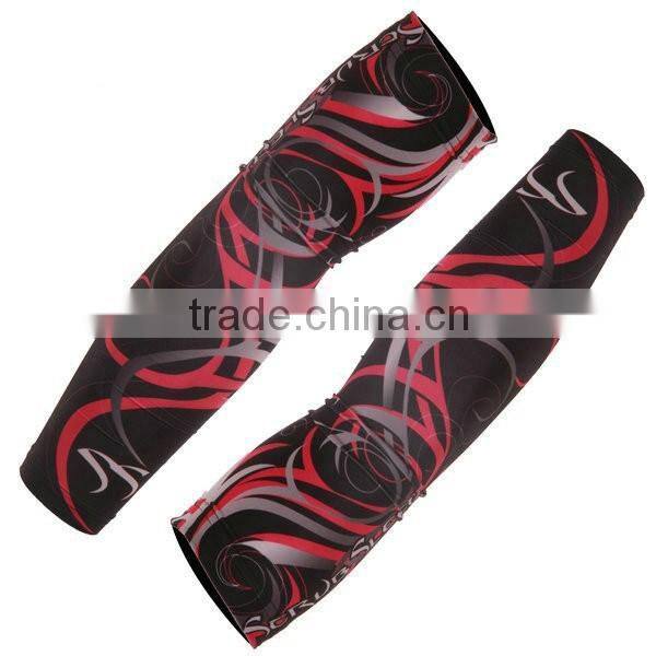custom cycling arm sleeves sublimation compression arm sleeves