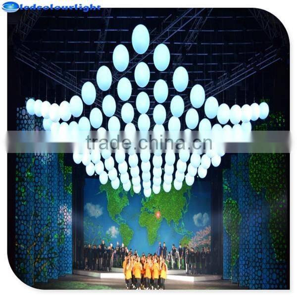Garden, exhibiton, home decoration led rgb kenetic sphere ball