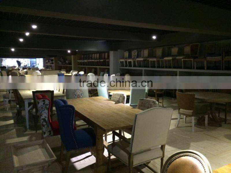 Antique PU leather wood bedroom furniture